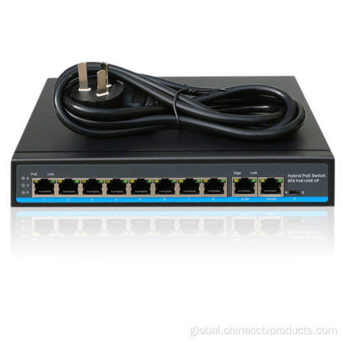 Poe Switch 48v OEM 250m PoE Switch for Hikvision IP Camera Manufactory